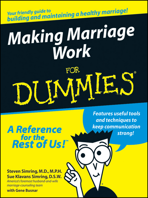 Title details for Making Marriage Work For Dummies by Steven Simring - Available